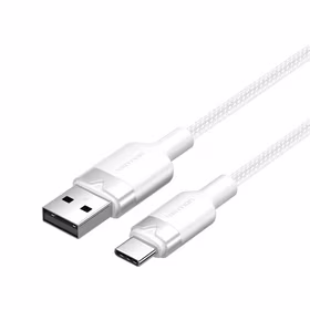 USB 2.0 A į USB-C 3A kabelis Vention CTNWH 2M (baltas)