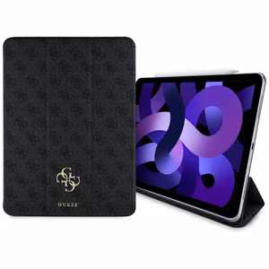 Guess GUFC13RM24PS4SGK iPad Air 13" 2024 juodas/juodas Magnetinis 4G Didelis Logotipas
