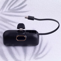 "Forever" mini maitinimo bankas MTB-100 22,5W 5000 mAh Žaibas juodas