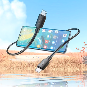Kabelis USB C į USB C Hoco 3A 60W 1 m X96 juodas