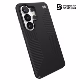 Speck Presidio2 Grip Magnet - Samsung Galaxy S26 Ultra MagSafe dėklas (juodas/Slate pilkas/baltas)