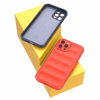 Magic Shield dėklas telefonui iPhone 12 Pro Max lanksčios šarvuotos tamsiai mėlynos spalvos dangtelis