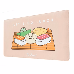 Pusheen Sushi Roll XXL PU odos žaidimų ir stalo kilimėlis, 60 × 35 cm