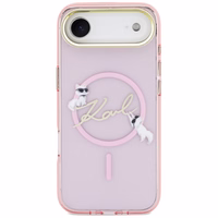 Karl Lagerfeld IML Choupettes Karl Script Logo MagSafe iPhone Air Dėklas - rožinis