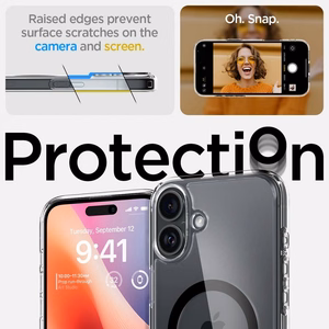 Spigen Ultra Hybrid Magnetinis dėklas su MagSafe iPhone 16 Plus - juodas