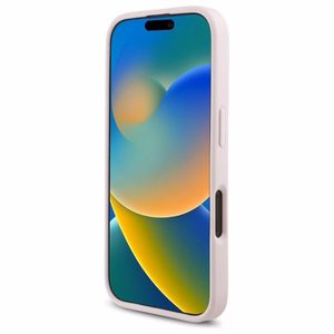 Karl Lagerfeld Dygsniuotas Parašas iPhone 16 Dėklas - Rožinė