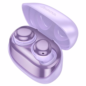 HOCO belaidės ausinės Bluetooth TWS EW200 violetinės