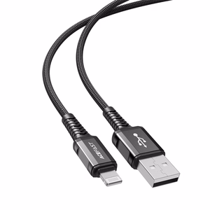 Acefast кабель MFI USB - Lightning 1.2m, 2.4A чёрный (C1-02 black)
