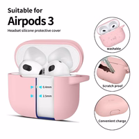 Tech-Protect silikoninis dėklas ausinėms Apple AirPods 3 - rožinis