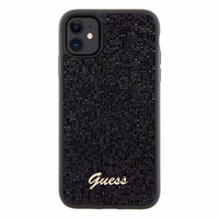 Guess Disco Metalinis užrašas dėklas telefonui iPhone 11 / Xr - juodas