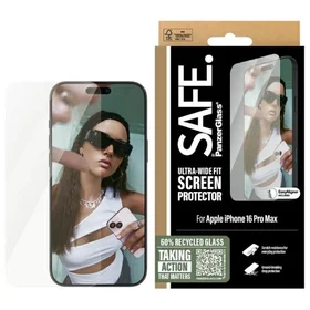 SAFE by PanzerGlass Ultra-Wide Fit temperuotas stiklas iPhone 16 Pro Max