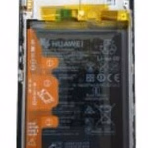 LCD ekranas Huawei P Smart 2021/Honor Y7a/Honor 10X Lite su lietimo ekranu, rėmeliu ir baterija Midnight Black originalus (service pack)