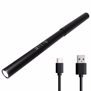 Svensson Desk lempa/flashlight 2in1 AMSTERDAM magnetic-detatchable 8W juodas