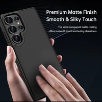 Rock Guard Touch Matte Series Dėklas telefonui Samsung Galaxy S25 pilkas