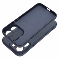 SILICONE MAG COVER dėklas telefonui suderinamas su MagSafe iPhone 15 Pro mėlynas titano