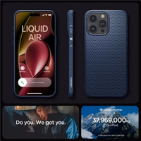 Spigen Liquid Air dėklas telefonui iPhone 15 Pro Max - mėlynas
