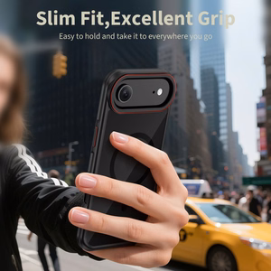 Tech-Protect MagHybrid MagSafe dėklas iPhone Air juodas ir raudonas