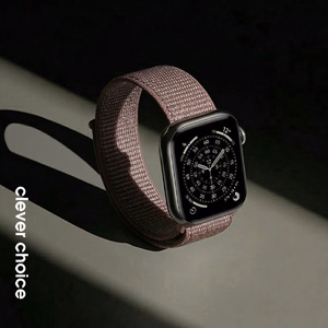 Crong Nylon sportinis Apple Watch dirželis, 38/40/41/42 mm, „Smokey Mauve“