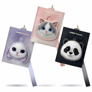Nimmy Big Eyed Pet 2.0 Cat Piniginė su kortelių laikikliu - rožinė