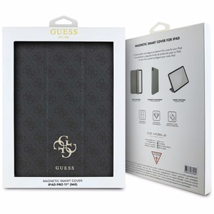 Guess GUFC11PM24PS4SGK iPad Pro 11" 2024 dėklas juodas magnetinis 4G Big Logo