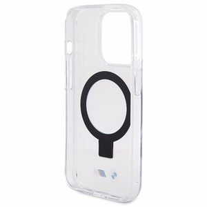 BMW žiedo stovas M kolekcija Magnetinis dėklas telefonui iPhone 15 Pro - skaidrus