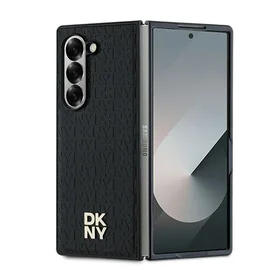 DKNY Dėklas telefonui Samsung Galaxy Z Fold6 su kartotiniu dizainu Stack Logo - juodas