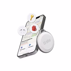 SBS Track My Circle водонепроницаемый локатор IP65 совместимый с Apple Find My - белый