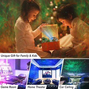 LED 3D galaktikų ir žvaigždžių projektorius Reach Mini Astronaut, juodas