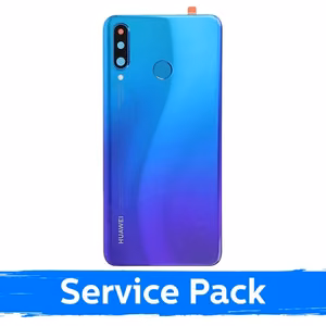 Galinis dangtelis suderinamas su Huawei P30 Lite / mėlynas povas / originalus (Service Pack)