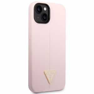 Guess GUHCP14MSLTGU iPhone 14 Plus 6.7" фиолетовый/фиолетовый жёсткий чехол Silicone Triangle