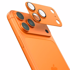 Spigen Optik Pro XL kameros objektyvo stiklas iPhone 17 Pro Max - Oranzinis