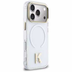 Karl Lagerfeld IML K Head Logo MagSafe Dėklas for iPhone 17 Pro Max - Clear