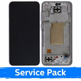 Ekranas skirtas Samsung A356 A35 5G su rėmeliu / Lilac / (Service Pack)