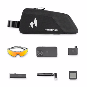 Rockbros AS-151 RideMate Waterproof Top Tube Bag - Black