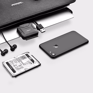 Ugreen CR108 2.5'' / 3.5'' standžiojo disko adapterio laidas (USB-A 3.0 - SATA) - juodas