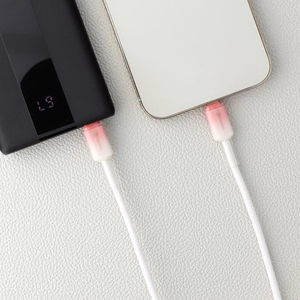 Cable USB C to Lightning Forcell F-Energy PD 3A 27W Gradient 1 m C356 white