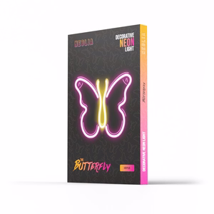 Neon LED Light BUTTERFLY rožinis NNE03 Neolia