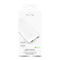 Išorinė baterija Puro DAILY 10 PLUS 10000mAh 2x USBA / 1x USB-C 22.5W - balta