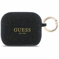Guess Silikoninis Glitter Ring Dėklas for AirPods Pro 3 - juodas