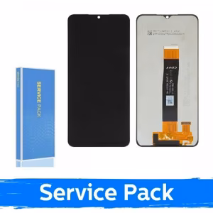 LCD ekranas suderinamas su Samsung A326 A32 5G (CDOT) juodas (Service Pack / Aftermarket)(NF versija)