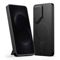 Tech-Protect Kevlar Aura MagSafe Case for Samsung Galaxy S26 - Black and Orange