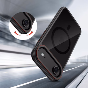 Tech-Protect MagHybrid MagSafe dėklas iPhone Air juodas ir raudonas