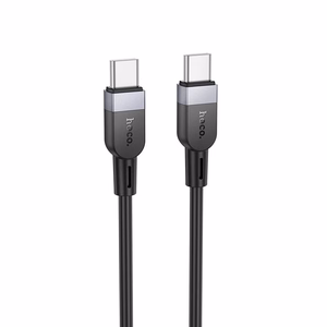 Silikoninis Laidas USB C to USB C Hoco 3A 60W 3 m X109 juodas