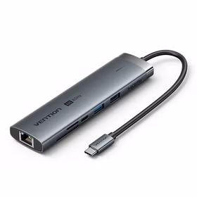 Vention USB-C 9-in-1 4K 60Hz 100W doko stotis