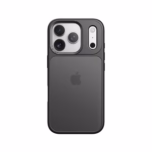 Rock Guard Touch Lens Protection Series dėklas skirtas iPhone 17 Pro skaidrus juodas