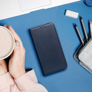 Atverčiamas dėklas Samsung A27 Smart Magneto, tamsiai mėlynas