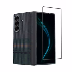 Benks Combo Armor Air Aurora Axis Kevlar rinkinys Samsung Galaxy Z Fold 7 – galinio dėklo, priekinio dangtelio ir grūdinto stiklo komplektas