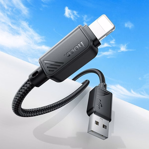 Kabelis USB A į Lightning Hoco 2,4A 1 m X113 juodas