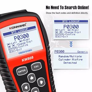 Диагностический сканер OBD2 Konnwei KW808