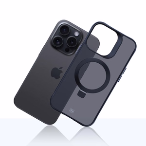 3mk Smoke Чехол Mag&Stand для Apple iPhone 15 Pro Max - чёрный